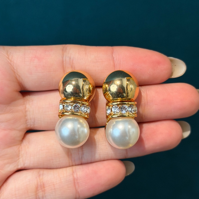 Vintage White Pearl Rhinestone - Vintage Fashion Jewelry Brands のレビューと価格
