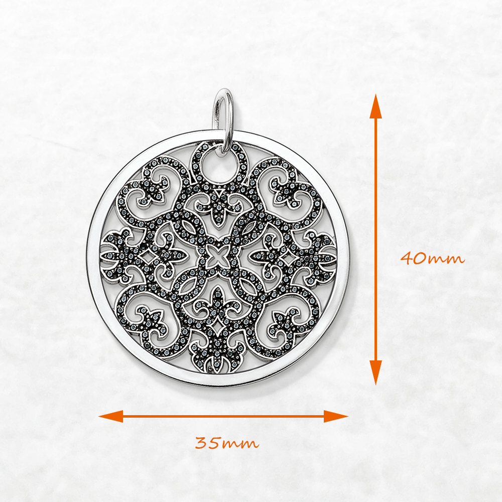 Pendant Arabesque Disc Ornamen - Vintage Fashion Jewelry Brands のレビューと価格