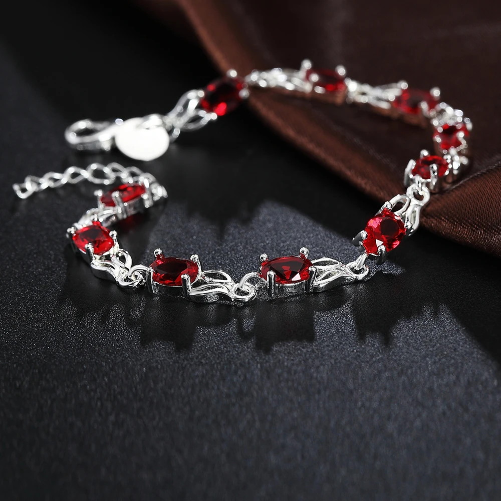 Vintage Luxury Red Crystal Cha - Vintage Fashion Jewelry Brands のレビューと価格