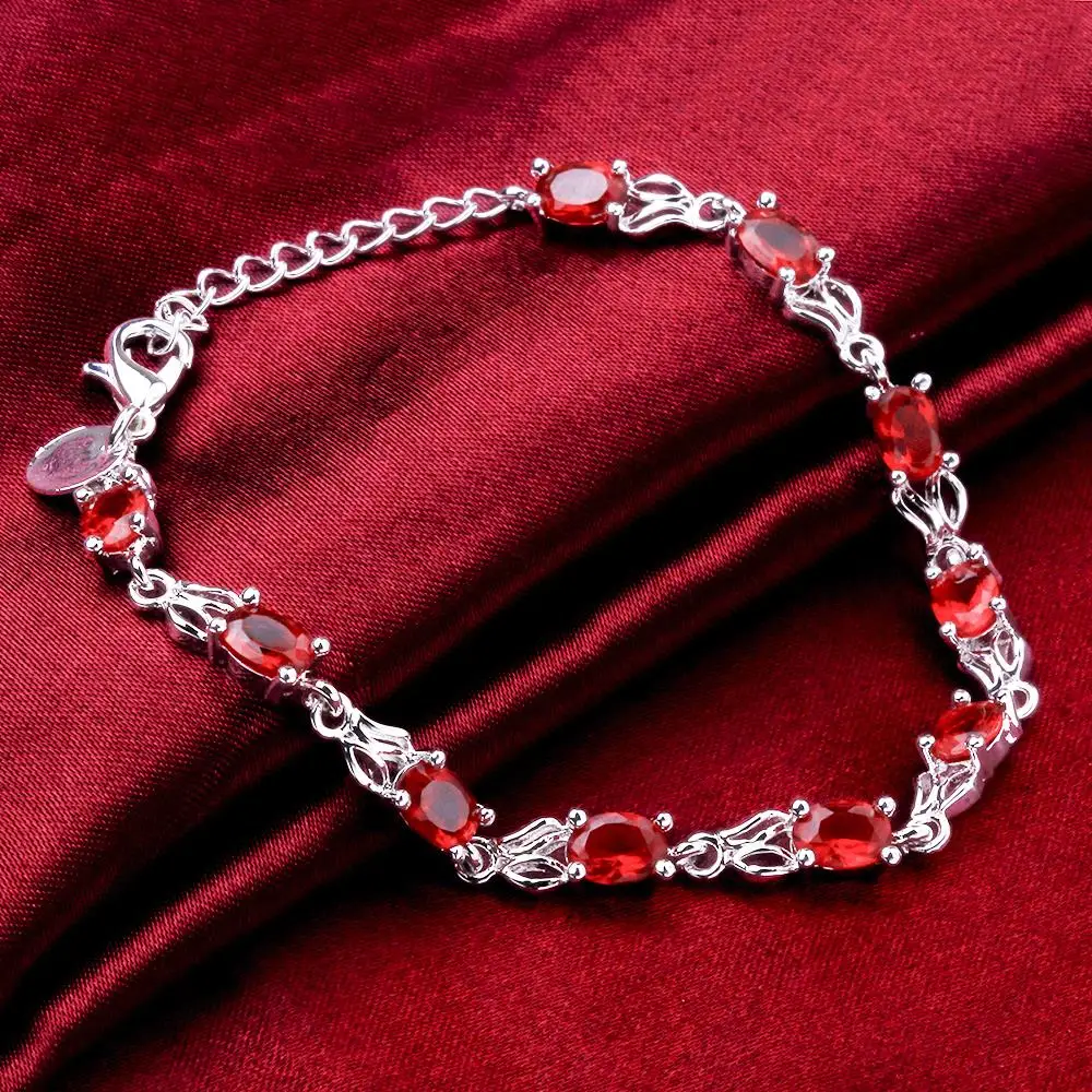 Vintage Luxury Red Crystal Cha - Vintage Fashion Jewelry Brands のレビューと価格