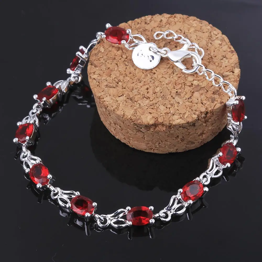 Vintage Luxury Red Crystal Cha - Vintage Fashion Jewelry Brands のレビューと価格