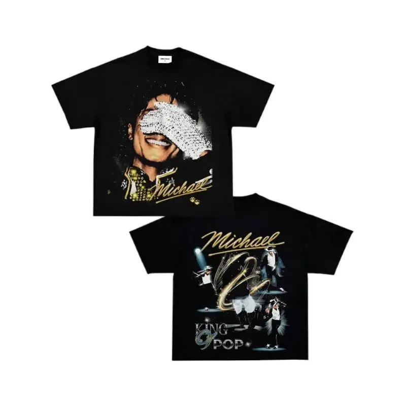 [100% cotton]Michael Jackson K - Vintage Fashion T Shirts のレビューと価格