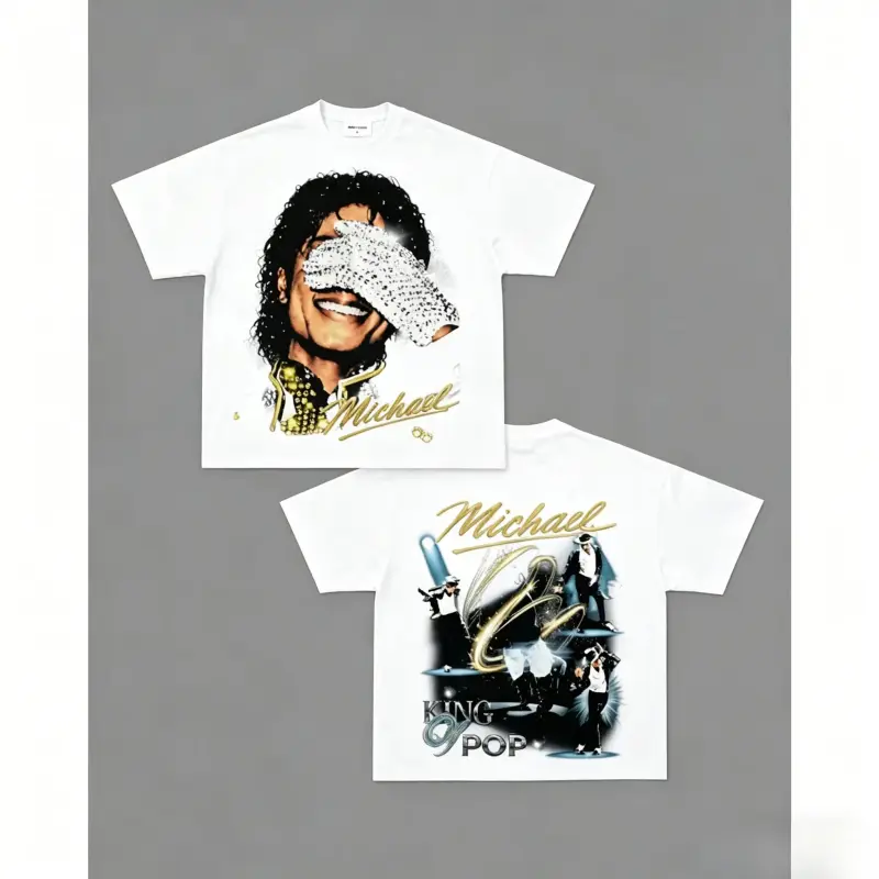 [100% cotton]Michael Jackson K - Vintage Fashion T Shirts のレビューと価格