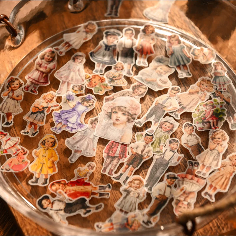 50pcs Vintage Kids Paper Doll  - Vintage Fashion Doll のレビューと価格