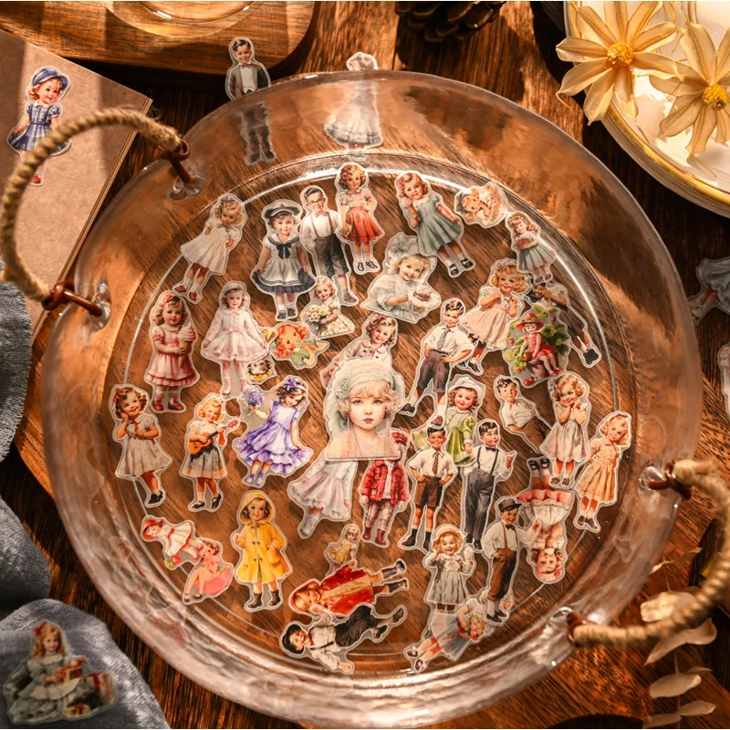 50pcs Vintage Kids Paper Doll  - Vintage Fashion Doll のレビューと価格