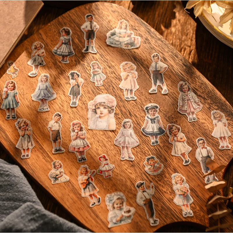 50pcs Vintage Kids Paper Doll  - Vintage Fashion Doll のレビューと価格