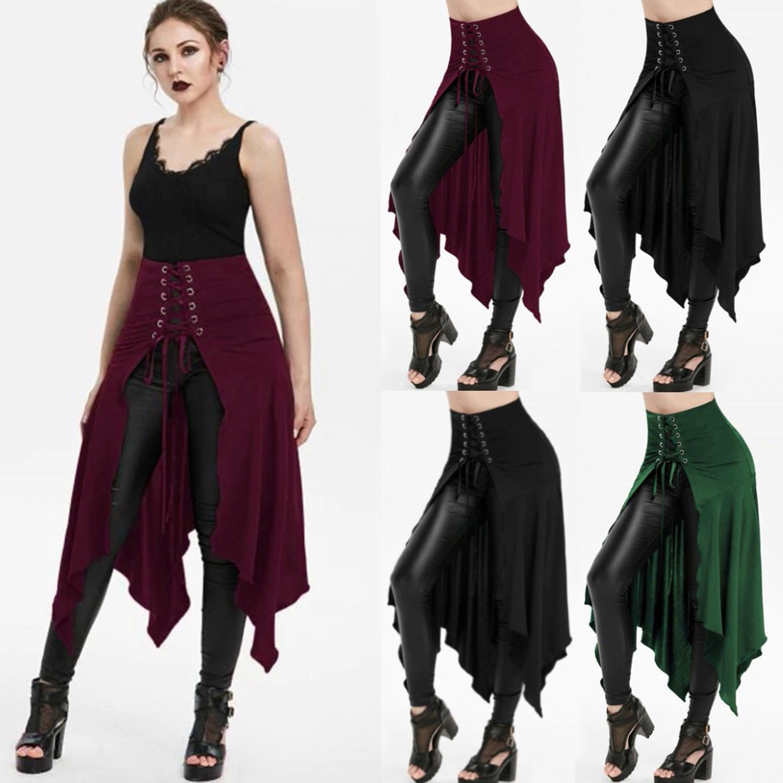 Gothic Skirt Black Medieval Vi - Vintage Fashion Dresses のレビューと価格