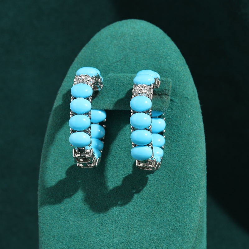 Vintage Blue Color Turquoise E - Vintage Fashion Jewelry Brands のレビューと価格