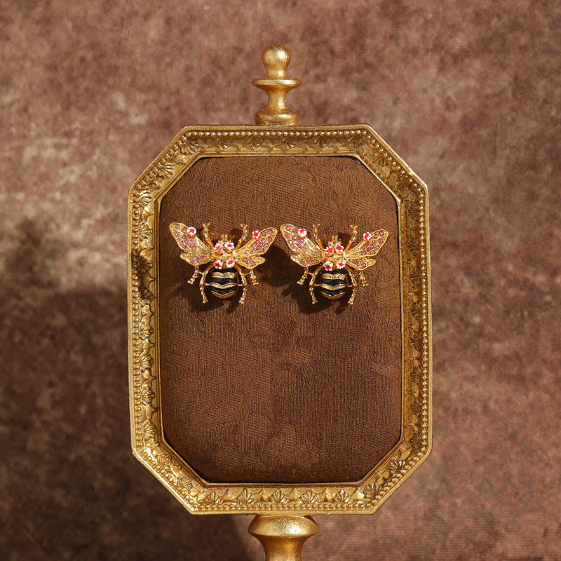 Vintage Enamel Drip Oil Bee Ea - Vintage Fashion Jewelry Brands のレビューと価格