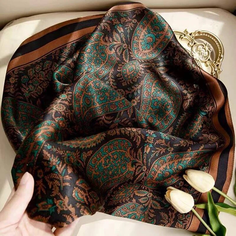 Paisley Print Square Scarf Vin - Vintage Fashion Patterns のレビューと価格