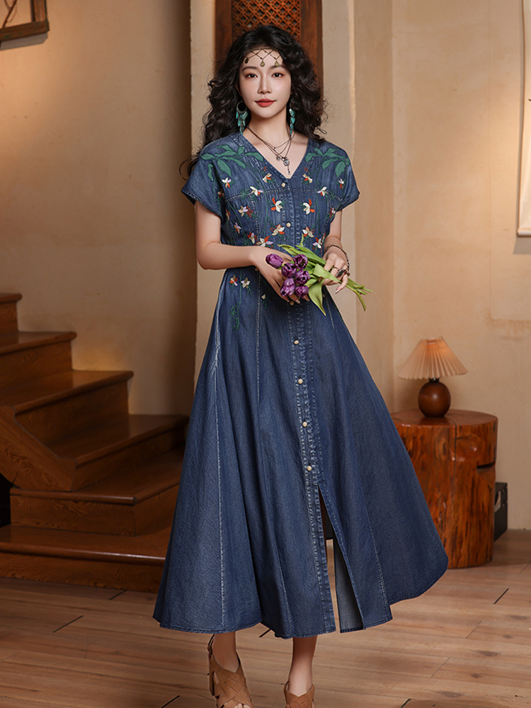 TIYIHAILEY Women Denim Dresses - Vintage Fashion Women Dresses のレビューと価格